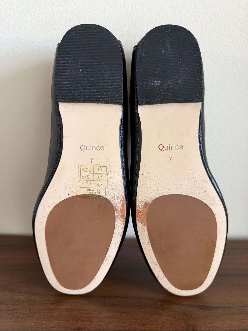Quince Italian Leather Horsebit Loafers Black Gold Hardware Women’s Size 7 - Picture 7 of 14